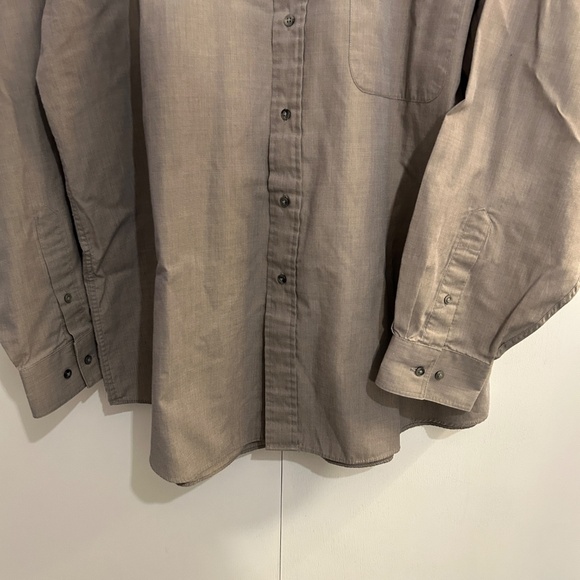 Men's Leo Chevalier Design Brown Long Sleeved Button Down Shirt Size Neck 17 - Picture 8 of 12